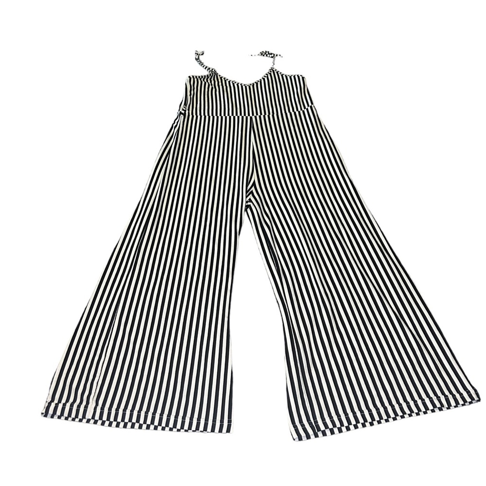 Wide leg romper